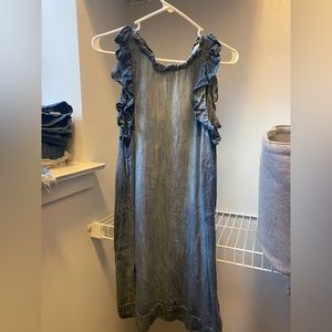Cloth & Stone Chambray Shift Dress - Small